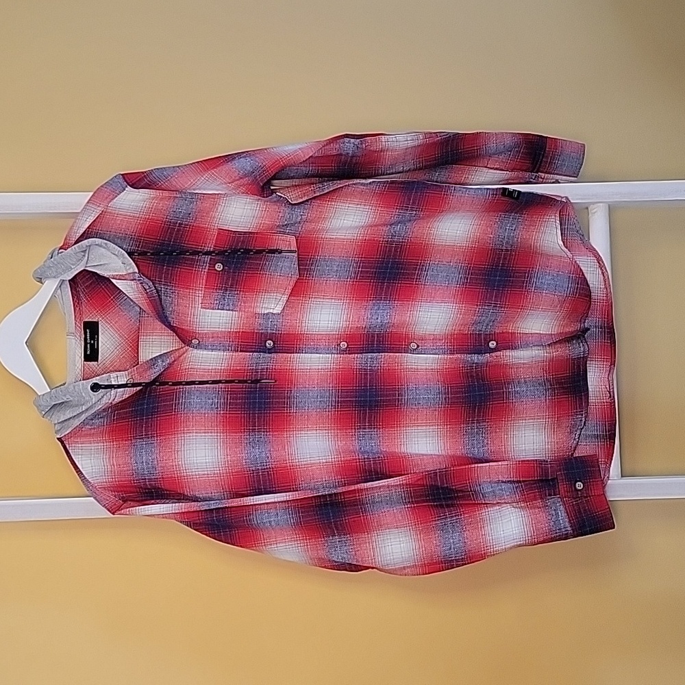 Ocean Current Button Down Hoodie Size Medium - Picture 3 of 7